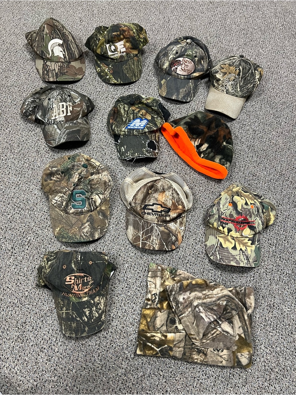 12 Camo Hats